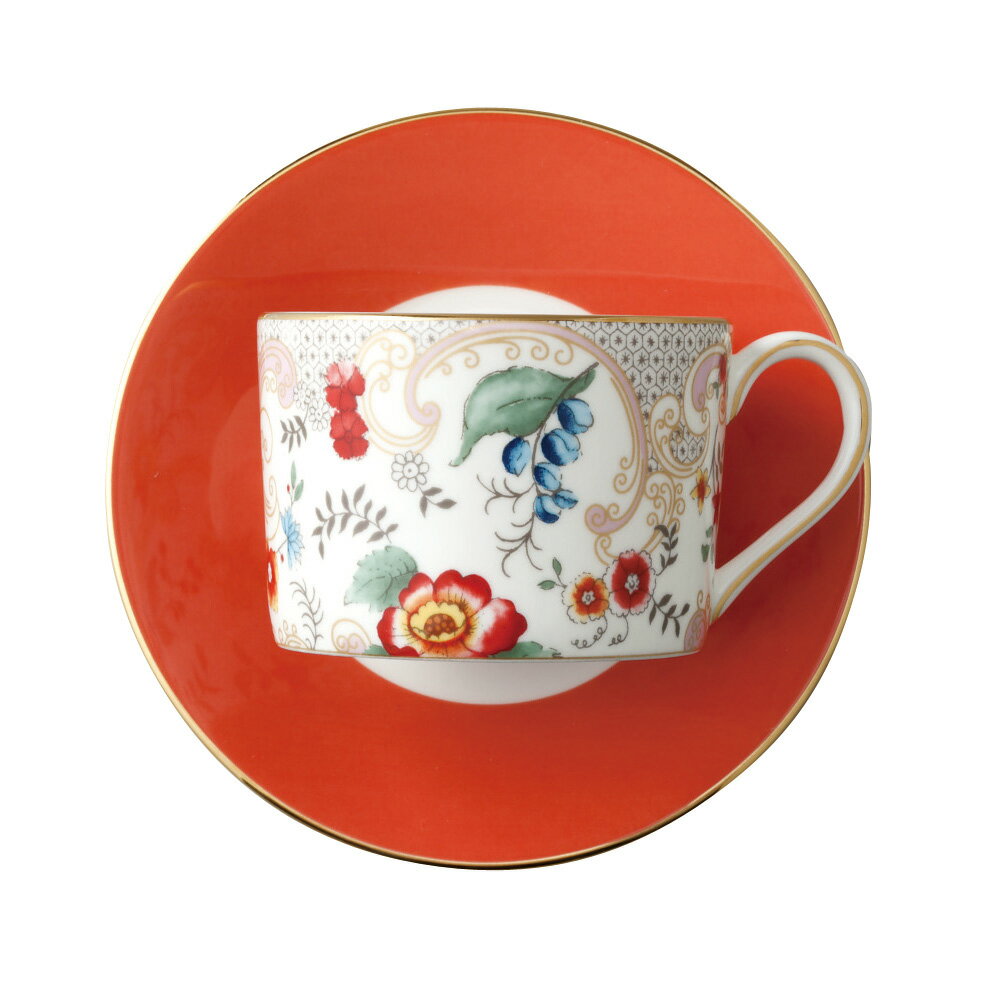 ウェッジウッド ティーカップ ウェッジウッド WEDGWOOD 洋食器 ティーカップ＆ソーサー ハーレクインコレクション ワンダーラスト 200cc ロココフラワーズ 【お取り寄せ】