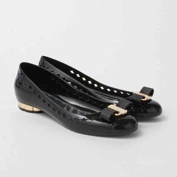 フェラガモ パンプス フラットシューズ ラバーシューズ FERRAGAMO JELLY　0688557 ブラック（NERO） 【shl】【pps】【zkk】【sws】