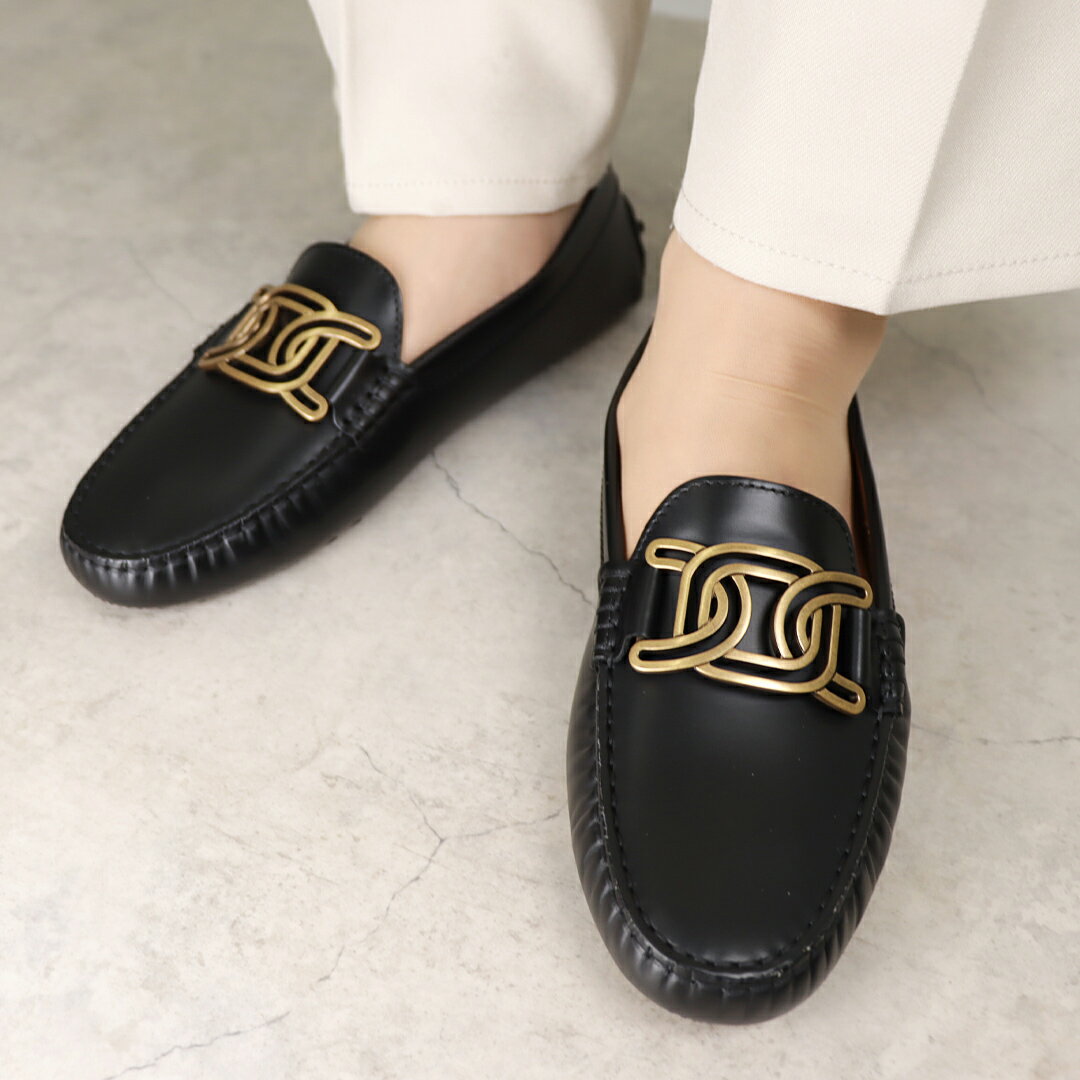 【期間限定価格】 トッズ TOD’S レディース ドライビングシューズ フェラットシューズ ローファー ケイト ゴンミーニ XXW00G0GQ40 QGW B999 BLACK