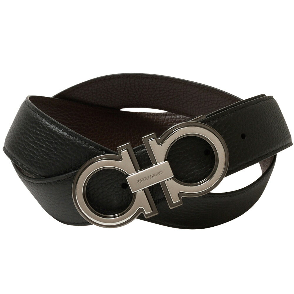 【20日20時〜4h限定ポイント5倍】【予約会対象品】 フェラガモ FERRAGAMO メンズベルト 67A254 734227 ブラック 【お取り寄せ】