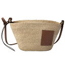 【予約会対象品】 ロエベ LOEWE かごバッグ ハンドバッグ スリット ポシェットバッグ(ラフィア&カーフ) 328.24W102435 ベージュ 【お取り寄せ】