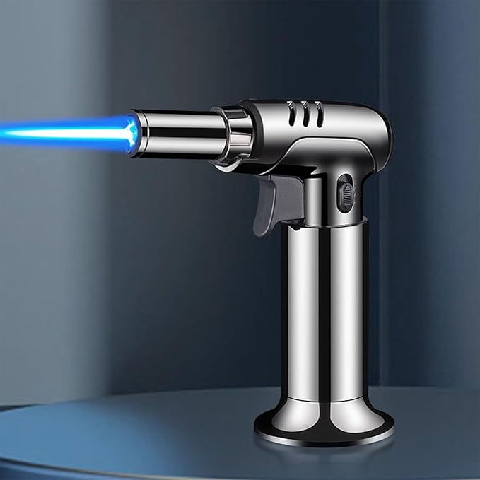 直噴ライター ターボ ガス ライター 線香ライター 防風 注入式 キャンプ ジェットライター 調節可能なトーチ キャンドルライター/ベーキング/BBQ用