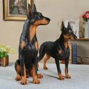 ドーベルマン犬 置物 リアル インテリア フィギュア 玄関 オブジェ おしゃれ かわいい 樹脂製 A/Bサイズ 室内 屋外 ガーデニング 雑貨 プレゼント ギフ...