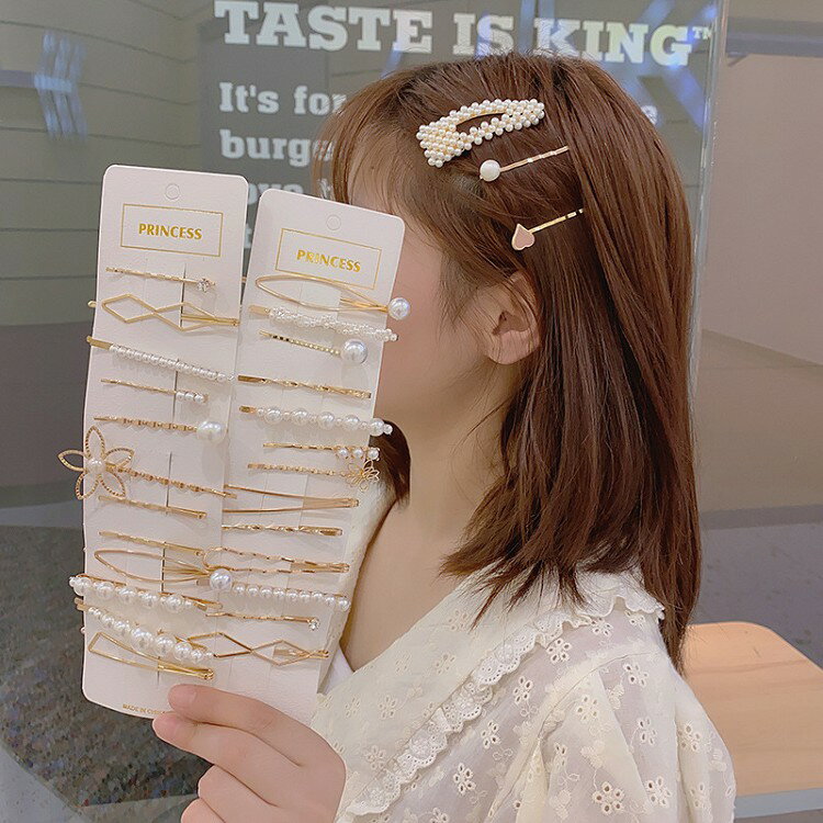 レディース ヘアピン セット パール ヘアクリップ ヘアアクセサリー 髪留め おしゃれ 可愛い ゴールド 髪飾り アレンジ ヘアセット 結婚式 二次会 普段使い...