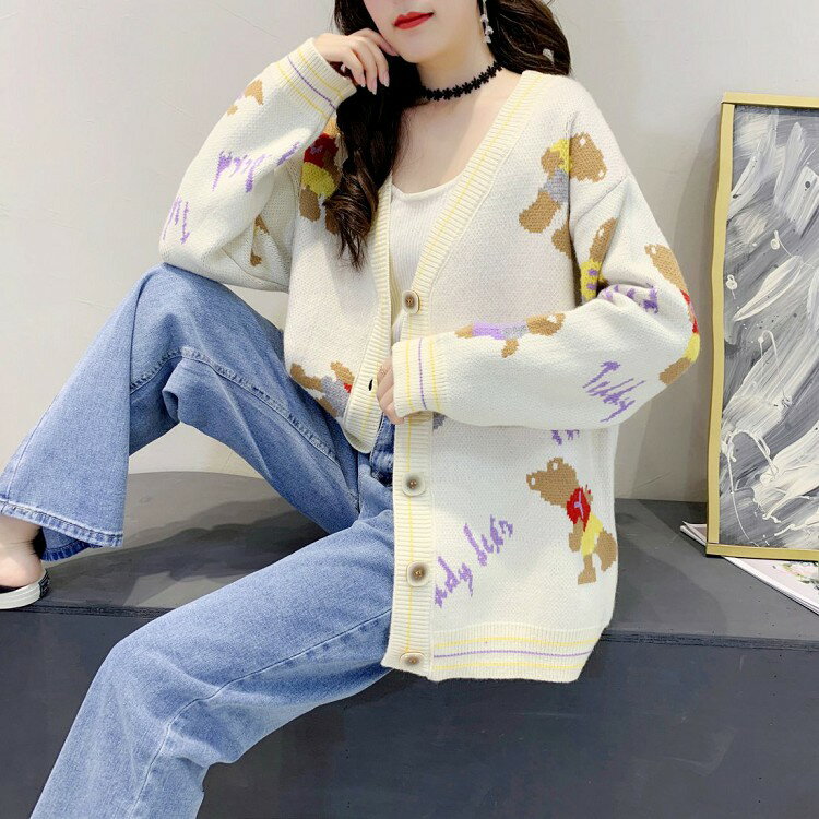 カーディガンレディースニットセータ...