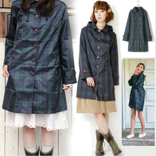 【送料無料】まるでお洋服のような可愛い撥水レインコート ロング 自転車 バイク レインウェア 雨合羽 カッパ レディース 女性用 大きいサイズ 隠れポケット レジャー チェック柄 帽子付き 防水性 パーカー 専用バッグ入り 収納ポーチ レインウエア レインスーツ 梅雨 豪雨 【送料無料】まるでお洋服のような可愛い撥水レインコート ロング 自転車 バイク レインウェア 雨合羽 カッパ レディース 女性用 大きいサイズ 隠れポケット レジャー チェック柄 帽子付き 防水性 パーカー 専用バッグ入り 収納ポーチ レインウエア レインスーツ 梅雨 豪雨