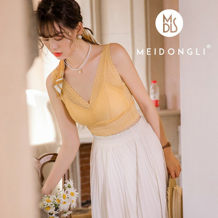 カップ付きノンワイヤーTシャツブラ...