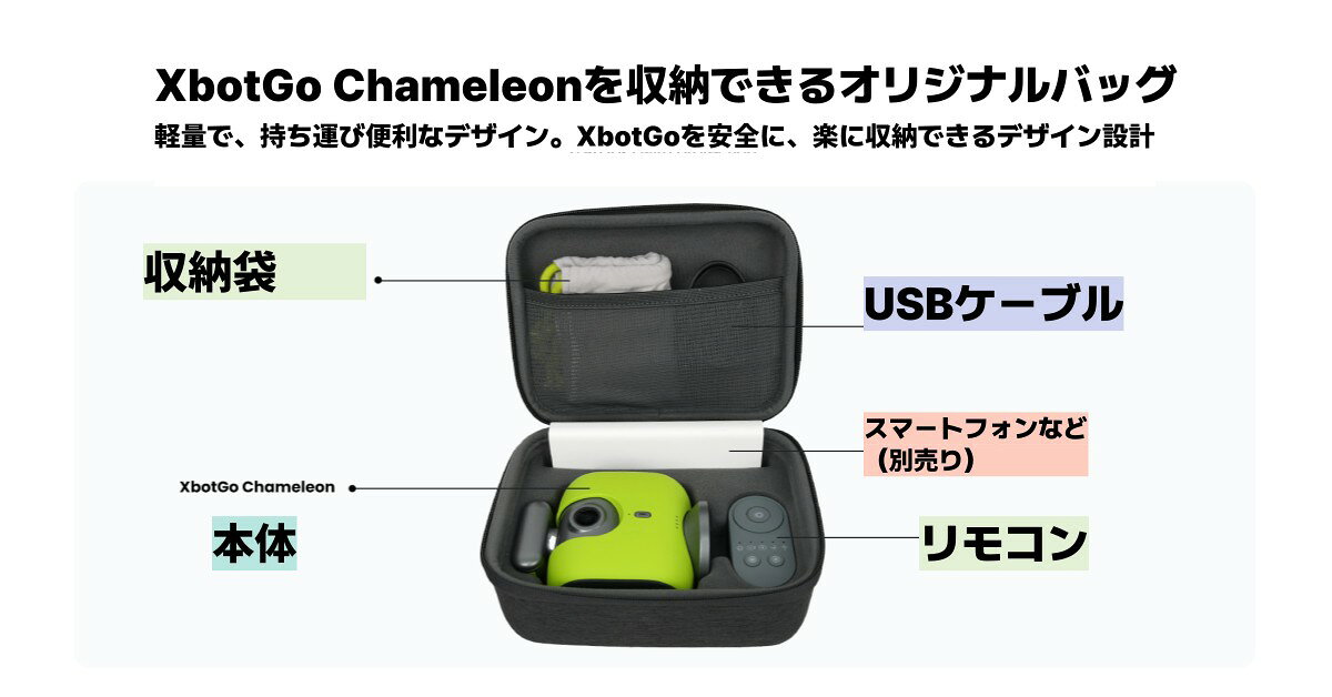 【XbotGo 公式】Chameleon用オリジナルバッグ 2