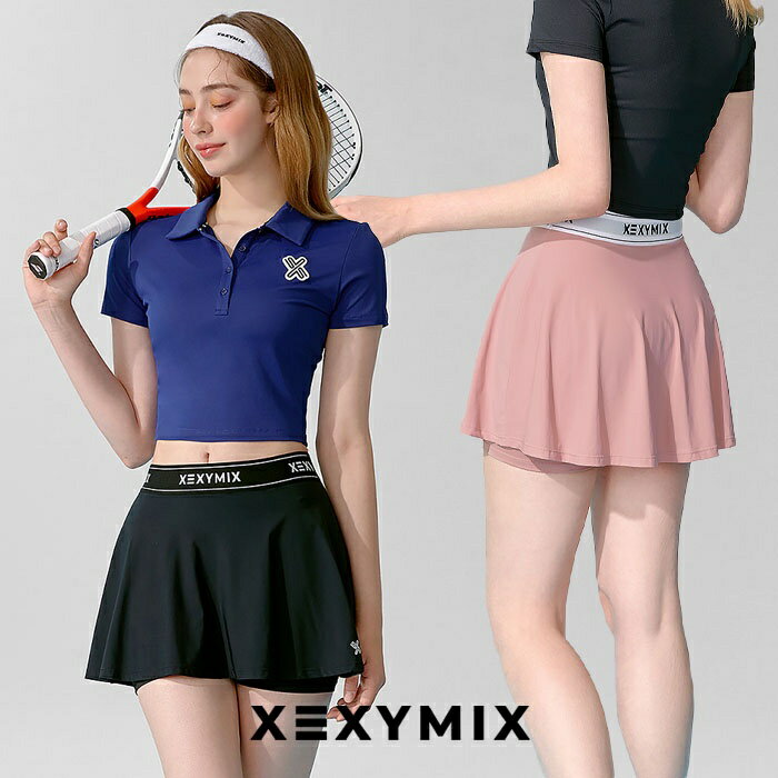 Xexymix XP9149T 2in1 フレアスカート&レギンス ゼクシィミックス ヨガパンツ ヨガウェア レディース 美脚パンツ スポーツウェア お腹周り