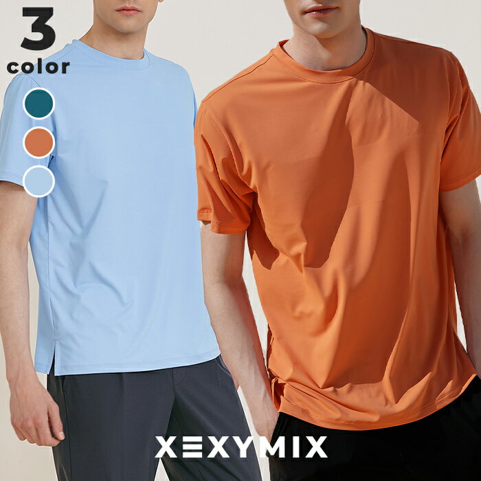 ゼクシィミックス メンズ xexymix mens 半袖 Tシャツ スポーツウェア メンズ トレーニングウェア メンズ フィットネスウェア メンズ ラ..