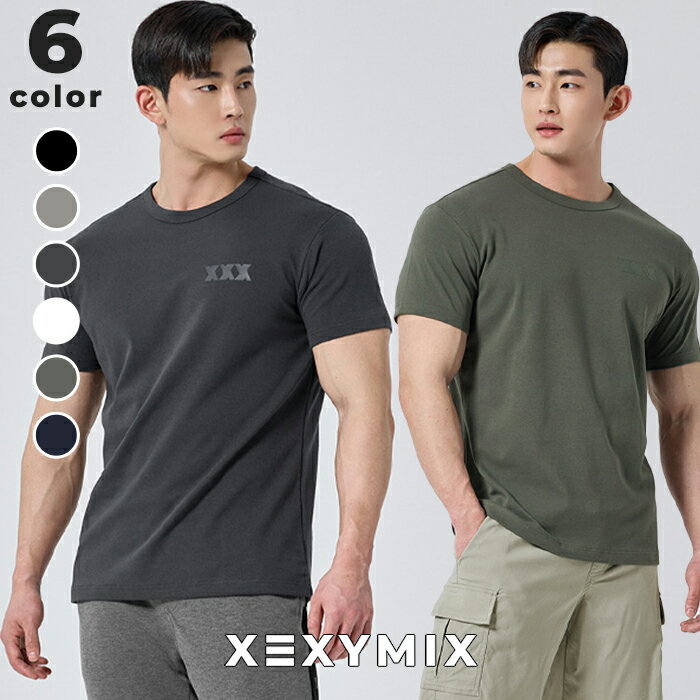 ゼクシィミックス メンズ xexymix mens 半袖 Tシャツ スポーツウェア メンズ トレーニングウェア メンズ フィットネスウェア メンズ ランニングウェア メンズ ジムウェア メンズ 筋トレ トレーニー ボディービル ゼクシーミックス XT2171G