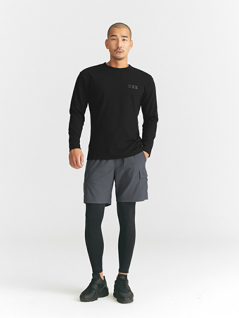 ゼクシィミックス メンズ xexymix mens 長袖 Tシャツ ロンT スポーツウェア メンズ トレーニングウェア メンズ フィットネスウェア メンズ ランニングウェア メンズ ジムウェア メンズ 筋トレ トレーニー ボディービル ゼクシーミックス XT2218G 速乾 2