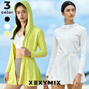 ゼクシィミックス xexymix 水着 レディース スイムウェア レディース ラッシュガード レディース ジップアップ ワンピース パーカー 紫外線 UVカット...