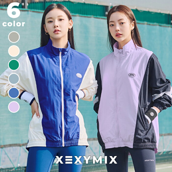 【クーポン利用20％OFF】ゼクシィミックス xexymix ウィンドブレーカー ジャケット アウター スポーツウェア レディース トレーニングウェア レディース フィットネスウェア レディース ランニングウェア レディース ジムウェア レディース テニスウェア レディース XA5447H その1