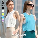 ゼクシィミックス xexymix ノースリーブ ヨガウェア トップス ヨガトップス ピラティス ホットヨガ スポーツウェア レディース トレーニングウェア レディース フィットネスウェア レディース ランニングウェア レディース ジムウェア レディース ゼクシーミックス XWFSL01H2