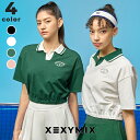 【クーポン利用20%OFF】ゼクシィミックス xexymix 半袖 ポロシャツ トップス スポーツウェア レディース トレーニングウェア レディース フィットネ...