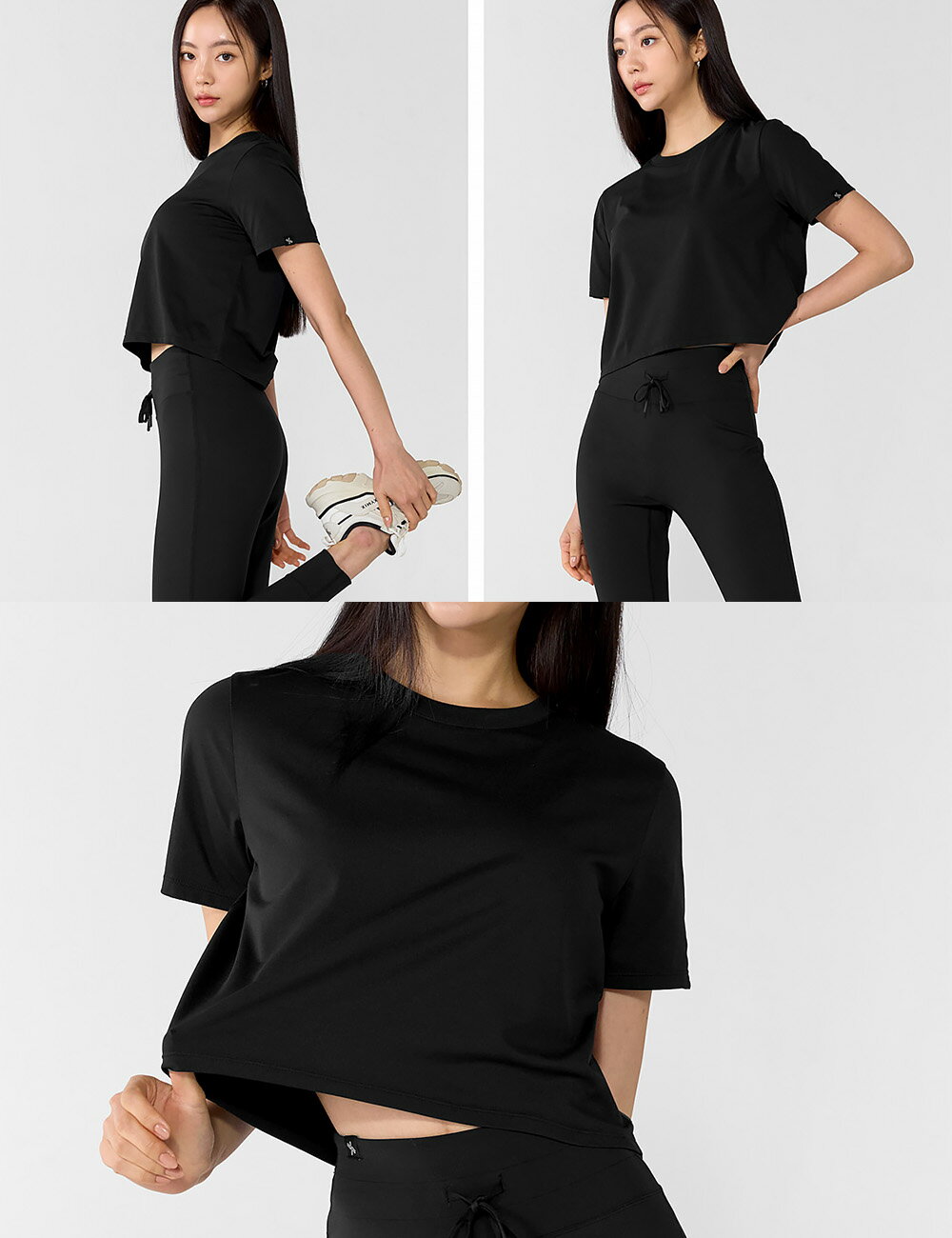 ゼクシィミックス xexymix 半袖 Tシャツ クロップド丈 ヨガウェア トップス ヨガト...
