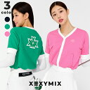 ゼクシィミックス xexymix ゴルフ ウェア レディース ゴルフウェア レディース GOLF 半袖 カーディガン トップス ゴルファー ゴルフ女子 韓国 ゴ...