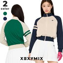 ゼクシィミックス xexymix ゴルフ ウェア レディース ゴルフウェア レディース GOLF ケーブル編み ハイネック ジャージ トラックジャケット トップ...