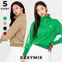 【ポイント5倍】ゼクシィミックス xexymix ゴルフ ウェア レディース ゴルフウェア レディース GOLF ハイネック アノラック ジャージ トラックジャ...