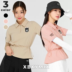 ゼクシィミックス xexymix ゴルフ ウェア レディース ゴルフウェア レディース GOLF 襟付き 半袖 トップス ゴルファー ゴルフ女子 韓国 ゴルフ おしゃれ ゴルフ かわいい ゴルフ ブランド ゼクシーミックス XGFST04H3