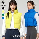 【クーポン利用30%OFF】ゼクシィミックス xexymix ダウンベスト ハイネック ジャンパー ジャケット アウター スポーツウェア レディース トレーニングウェア レディース フィットネスウェア レディース ランニングウェア レディース ジムウェア レディース xtfvt02h4