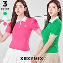 ゼクシィミックス xexymix ゴルフ ウェア レディース ゴルフウェア レディース GOLF 襟付き 半袖 トップス ゴルファー ゴルフ女子 韓国 ゴルフ おしゃれ ゴルフ かわいい ゴルフ ブランド ゼクシーミックス xgfst05j2