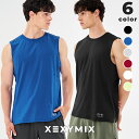 ゼクシィミックス メンズ xexymix mens ノースリーブ スリーブレス スポーツウェア メンズ トレーニングウェア メンズ フィットネスウェア メンズ ランニングウェア メンズ ジムウェア メンズ 筋トレ トレーニー ボディービル ゼクシーミックス xmmsl05j2 速乾
