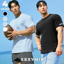 ゼクシィミックス メンズ xexymix mens 半袖 Tシャツ スポーツウェア メンズ トレーニングウェア メンズ フィットネスウェア メンズ ランニングウェア メンズ ジムウェア メンズ 筋トレ トレーニー ボディービル ゼクシーミックス xmmst31j2 速乾(4)
