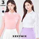 ゼクシィミックス xexymix ゴルフ ウェア レディース ゴルフウェア レディース GOLF 長袖 ポロシャツ トップス ゴルファー ゴルフ女子 韓国 ゴルフ おしゃれ ゴルフ かわいい ゴルフ ブランド ゼクシーミックス xgflt02j2