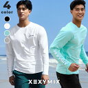 ゼクシィミックス xexymix mens 長袖 Tシャツ ロンT ラッシュガード