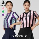 ゼクシィミックス xexymix 半袖 Tシャツ ヨガウェア トップス ヨガトップス ピラティスウェア スポーツウェア レディース トレーニングウェア レディー...