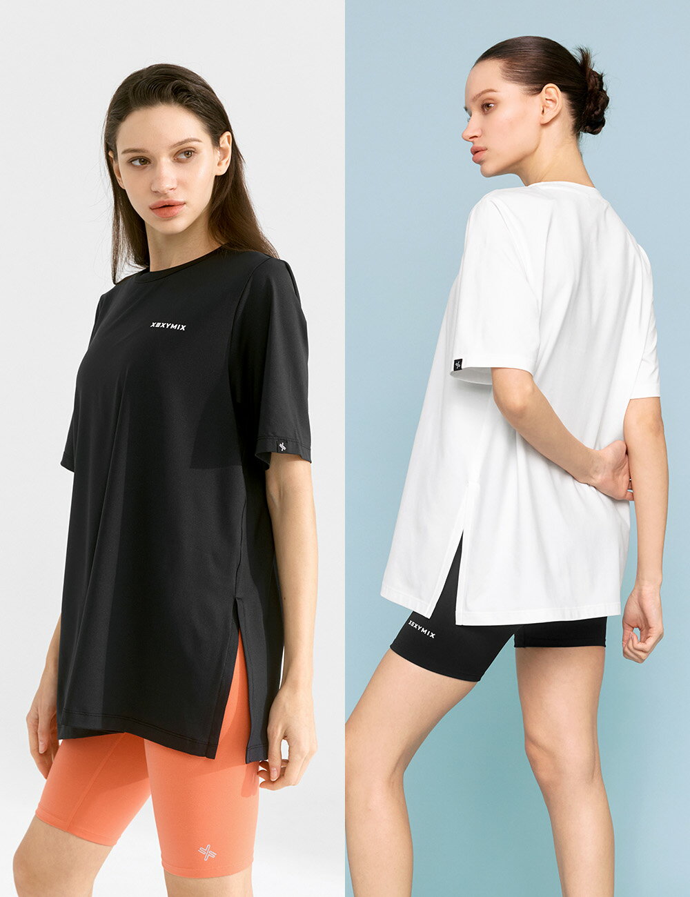 ゼクシィミックス xexymix 半袖 Tシャツ ヨガウェア トップス ヨガトップス ピラティスウェア スポーツウェア レディース トレーニングウェア フィットネスウェア ランニングウェア ジムウェア ゼクシーミックス xwfst01j2 - Image 3