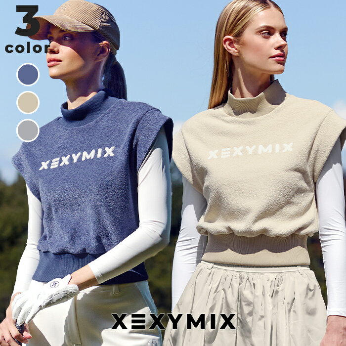 ゼクシィミックス xexymix ゴルフ ウェア レディース ゴルフウェア レディース GOLF ベスト トップス ゴルファー ゴルフ女子 韓国 ゴルフ おしゃ...