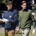 ゼクシィミックス メンズ xexymix mens ゴルフウェア 長袖 裏起毛 ハイネック ウーブン アノラック トップス GOLF メンズ ゴルフ スポーツウェア メンズ トレーニングウェア フィットネスウェア ランニングウェア ジムウェア ゼクシーミックス xgmhz01j3 父の日