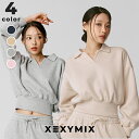 【OUTLET】ゼクシィミックス xexymix スウェット トレーナー ヨガウェア トップス ピラティスウェア スポーツウェア レディース トレーニングウェア...