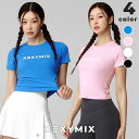 ゼクシィミックス xexymix 半袖 Tシャツ ヨガウェア トップス ヨガトップス ピラティスウェア スポーツウェア レディース トレーニングウェア レディー...
