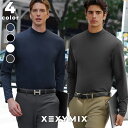 ゼクシィミックス メンズ xexymix mens 長袖 フォーマル 裏起毛 ハーフネック トップス ゴルフウェア メンズ スポーツウェア メンズ トレーニング...