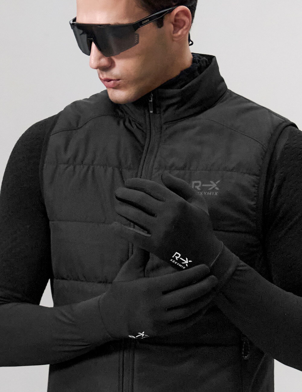 ゼクシィミックス xexymix 裏起毛 ランニンググローブ スマートタッチ 手袋 グローブ スマホタッチ ランニング 防寒 ゼクシーミックス xaugv02j3 3