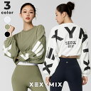 【ポイント5倍】ゼクシィミックス xexymix スウェット トレーナー テニスウェア トップス スポーツウェア レディース トレーニングウェア レディース フ...