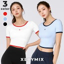 ゼクシィミックス xexymix 半袖 Tシャツ ヨガウェア トップス ヨガトップス ピラティスウェア スポーツウェア レディース トレーニングウェア レディー...