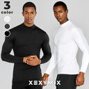 ゼクシィミックス メンズ xexymix mens 長袖 裏起毛 モックネック トップス ゴルフウェア メンズ スポーツウェア メンズ トレーニングウェア メンズ フィットネスウェア ランニングウェアジムウェア GOLF ゼクシーミックス gt2163g(4)