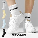【まとめ買い25%OFF 9/4~11限定】ゼクシィミックス xexymix ソックス フリル 滑り止め付き クルーソックス ゴルフウェア ソックス レディース 靴下 くつ下 ゴルフ女子 韓国 おしゃれ かわいい ブランド ゼクシーミックス XXMX XFK5AM1702