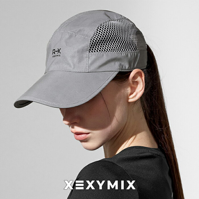 ゼクシィミックス xexymix ランニングキャップ 深め 通気性 メッシュ素材 ジョギング リフレクティブ 夜 ランニング マラソン トレイル サイクリング スポーツ ジョギング 帽子 日よけ 男女兼用 キャップ 散歩 ゼクシーミックス XXMX XUK5AC1605