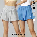 ゼクシィミックス xexymix ショートパンツ レディース 撥水 軽量 ハーフパンツ フレア インナー付き ボトムス ショート丈 ヨガパンツ ヨガウェア スポーツウェア トレーニングウェア ランニングウェア ジムウェア ゼクシーミックス XFK2PS1003