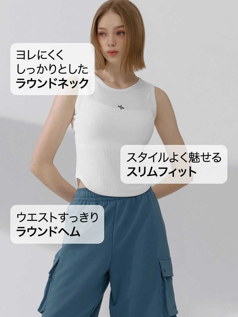 【15%OFFタイムセール】ゼクシィミックス xexymix ノースリーブ リブ ラウンドヘム 吸汗速乾 ヨガウェア トップス ヨガトップス ピラティスウェア スポーツウェア レディース トレーニングウェア ランニングウェア ジムウェア ゼクシーミックス XFK2TE1101 xexymix-10002917 XEXYMIX Online Shop 楽天市場店 サンプル画像3