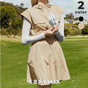 ゼクシィミックス xexymix ワンピース フード付き インナーパンツ付き ハイネック ゴルフウェア レディース トップス かわいい ゴルフ アウター 防風 ...