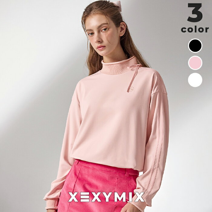 ゼクシィミックス xexymix 長袖 ハイネック 裏起毛 ゴルフウェア レディース スポーティー ドロップシ..