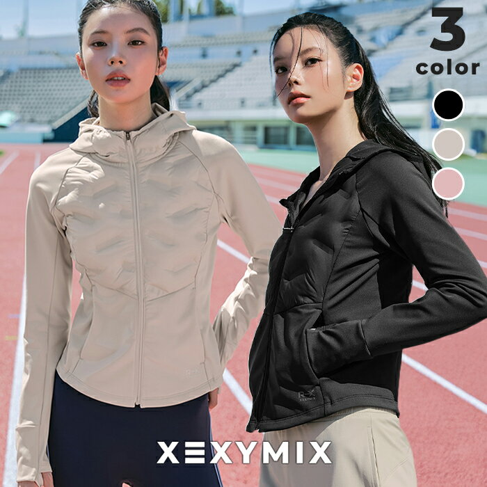 ゼクシィミックス xexymix ダウンジャケット ランニングウェア トップス レディース 秋冬 あたたかい UVカット ヨガウェア ピラティスウェア スポーツウェア トレーニングウェア フィットネスウェア ジムウェア ゼクシーミックス xfk4jd1008