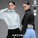 ゼクシィミックス xexymix 長袖 裏起毛 UVカット ハイネック ドローコード調整 ドロップショルダー ドローコード付き リフレクティブパイピング 指穴付...